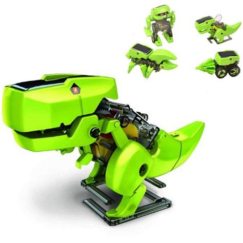 REES52 4 in 1 DIY Educational Solar Powered Robot Kit for Children ...