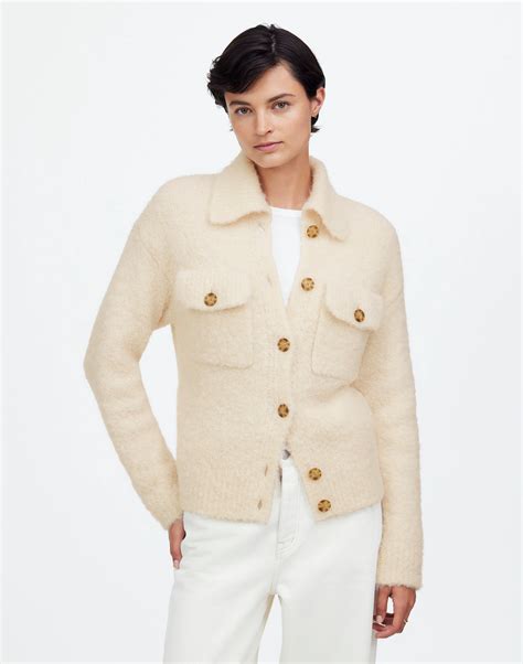 Bouclé-Knit Sweater Jacket | Madewell