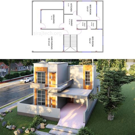 Best Duplex House Designs - আধুনিক ডুপ্লেক্স বাড়ি - SIRAJ TECH