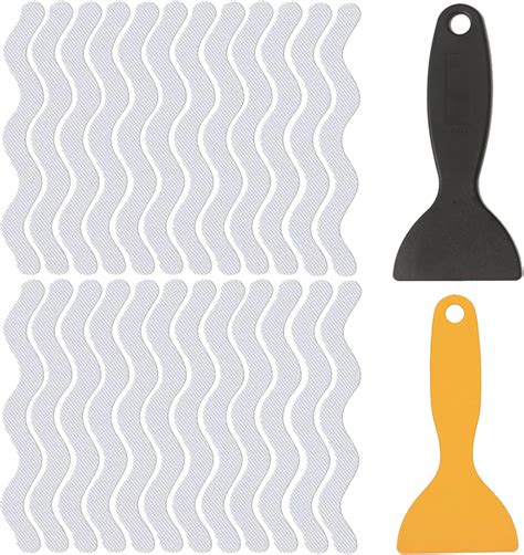 Sibba 24 PCS Non Slip Bathtub Stickers Shower Floor Grip Wall Bathroom ...