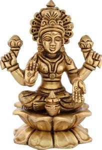 Shreeyash Brass Lakshmi Laxmi Ji Sitting on kamal Idol Mahalaxmi Maa ...