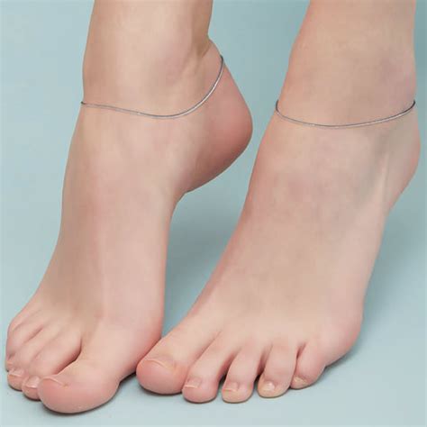 Minimal Simple look Chain 925 Silver Anklet - Valentine's Gift – Zavya