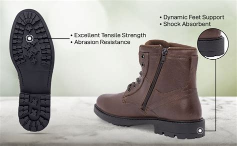 Buy Red Tape Genuine Leather Biker Boots for Men | Durable & Ease of ...