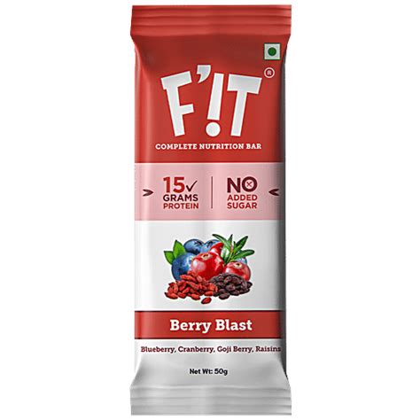 Buy Fit Nutrition Protein Rich Nutrition Bar - Berry Blast Online at ...