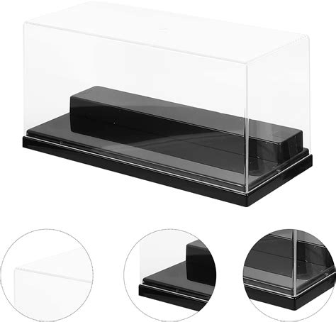 Buy HEMOTON Clear Acrylic Display Case Countertop Box Cube Protection ...