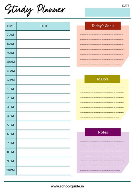 Free Study Planner Templates – Download & Organize Your Study Schedule