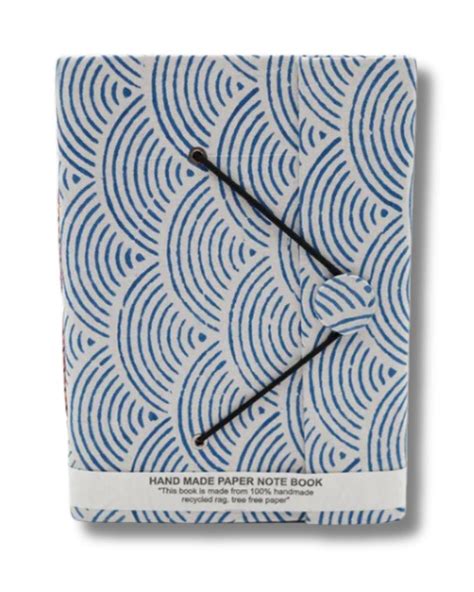 Blue Sky Notebook | Handmade | Block Print - Etsy
