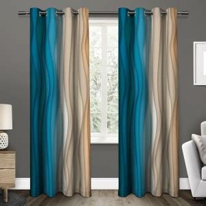 amazures 210 cm (7 ft) Polyester Room Darkening Door Curtain (Pack Of 2 ...