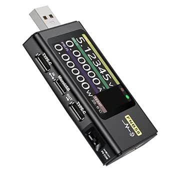 USB Tester - Power Meter for USB-C USB-A & MicroUSB - Electrician Tools ...