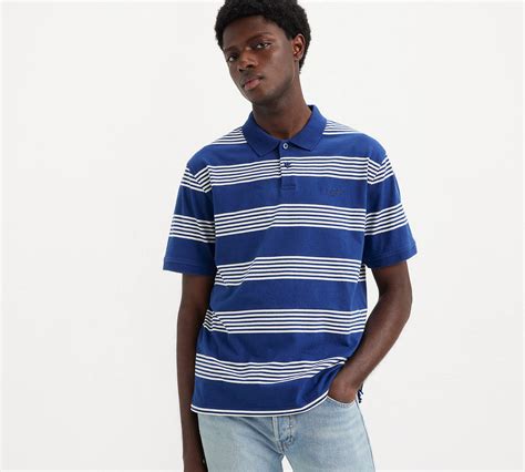Relaxed Authentic Striped Polo Shirt - Blue | Levi's® US