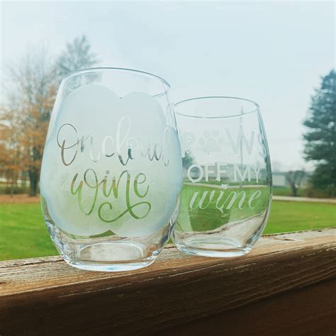 Custom Etched Wine Glasses | Etsy