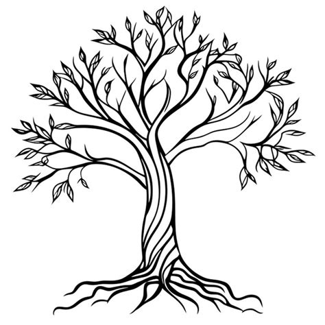 Image result for Tree Line Art Vector