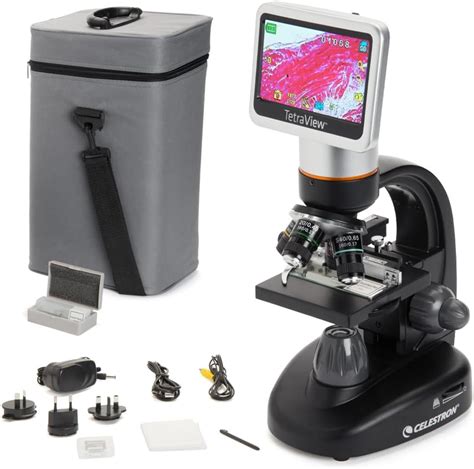 Celestron Tetraview Lcd Digital Microscope Biological Microscope With A ...