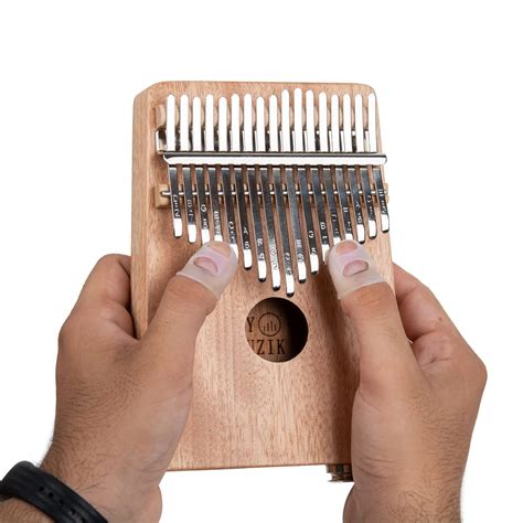 MY MUZIK Semi Acoustic Kalimba Thumb Piano 17 Keys With Pick Up, Cover ...