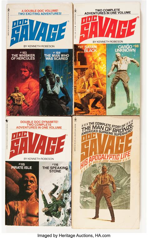 Doc Savage Paperback Pulp Reprints (Bantam, 1960s-'70s).... | Lot ...