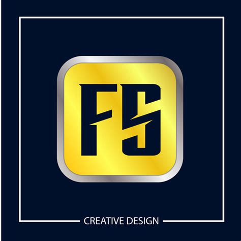 Fs logo design Free Stock Vectors