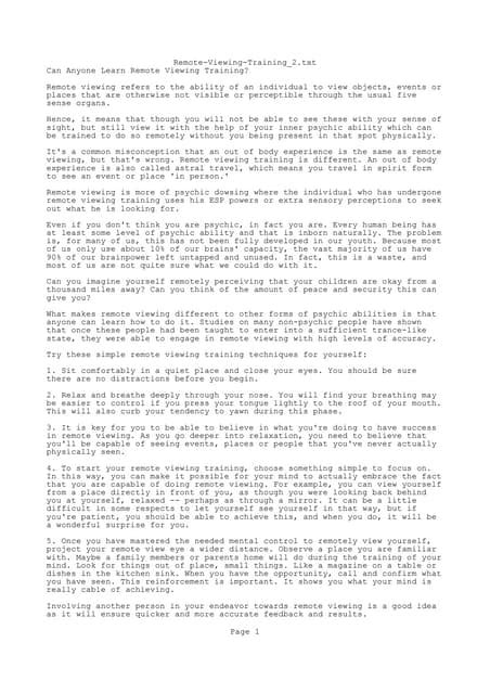 Remote Viewing Lessons 的图像结果