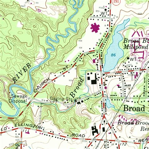 Broad Brook, CT (1964, 24000-Scale) Map by United States Geological ...