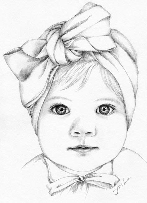 Baby Nursery Ideas Simple 42 Ideas | Portrait drawing, Pencil portrait drawing, Baby face drawing