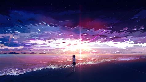 Anime, Sunrise, Scenery HD Phone Wallpaper | Rare Gallery