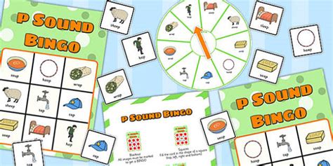 Final 'P' Sound Spinner Bingo (teacher made) - Twinkl