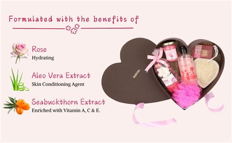 BodyHerbals Rose Surprise Bath & Body Care Gift Set For Women and Men ...