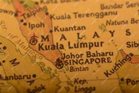 Premium Photo | View of Kuala Lumpur location on map Kuala Lumpur the bustling capital of ...