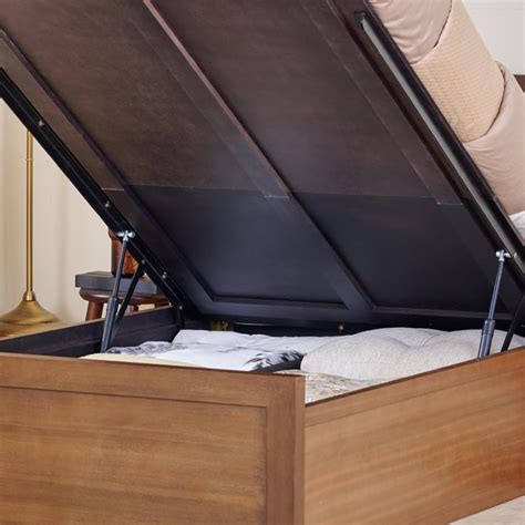 Buy Marigold Solid Wood Teen Bed with Hydraulic Storage - Brown from ...