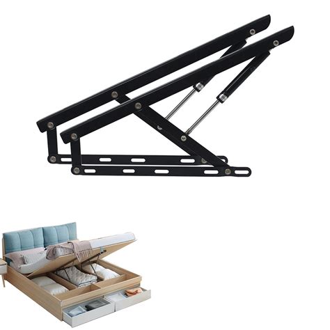 2pcs Folding Bed Lifting Mechanism Lift Pneumatic Support Storage Box ...