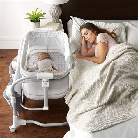 Ingenuity Dream and Grow Breathable Mesh Bedside Bassinet with Storage ...