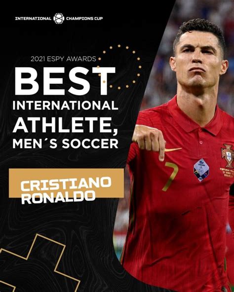 官方：C罗获得ESPY2021年度最佳男足运动员奖_PP视频体育频道