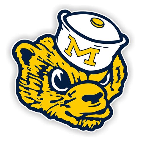 Michigan Wolverines Mascot Retro Precision Cut Decal / Sticker