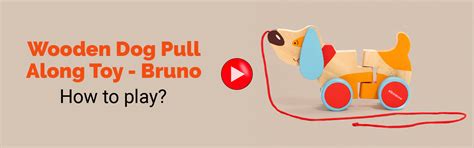 Wooden Pull Along Toy: Buy Bruno the Dog Wooden Pull Along Toy, Wooden ...