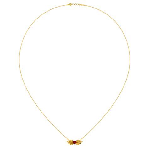 Exclusive 18K leafy heart designs gold pendant | PC Chandra Jewellers ...