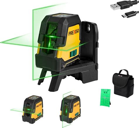 PREXISO Laser Level Self Leveling, 100 Ft Rechargeable & Selectable ...
