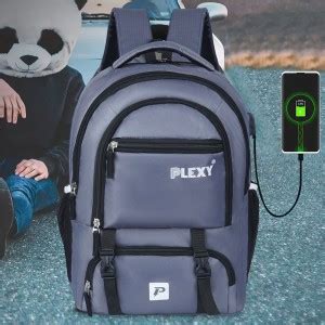 PLEXY ASHPER Unisex with USB Port 35 L Laptop Backpack GREY - Price in ...