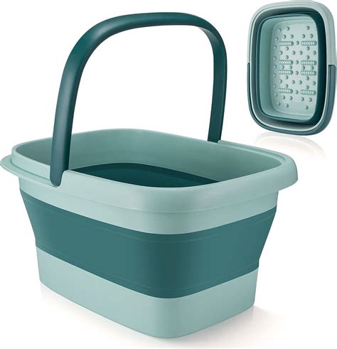Udefineit Large Collapsible Foot Bath Soak Tub | 15L/4 Gallons Portable Feet Spa Basin with ...