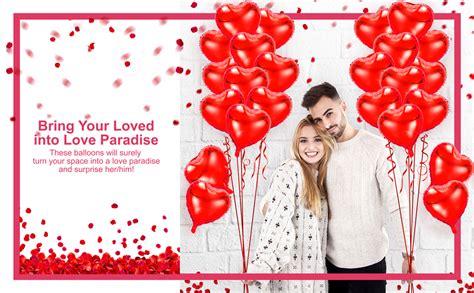 GRAND SHOP Heart Shape Foil Balloon Pack of 10 (RED) : Amazon.in: Toys ...