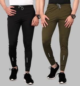 2three1 Solid Men Black, Dark Green Track Pants - Buy 2three1 Solid Men ...