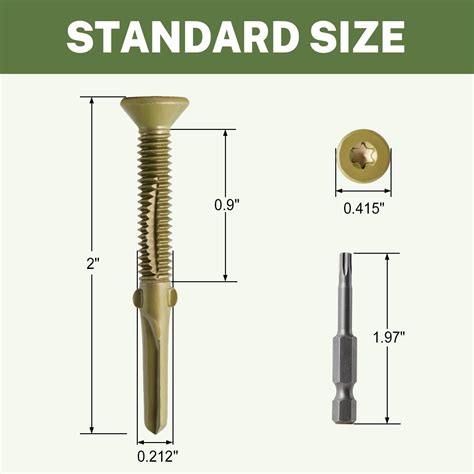 Snapklik.com : LIONMAX Wood To Metal Self Tapping Screws, 400-PCS, #12 ...