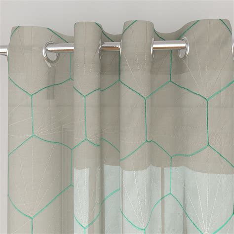 Buy My Room Set of 2 Embroidered Sheer Window Curtains from Home Centre ...