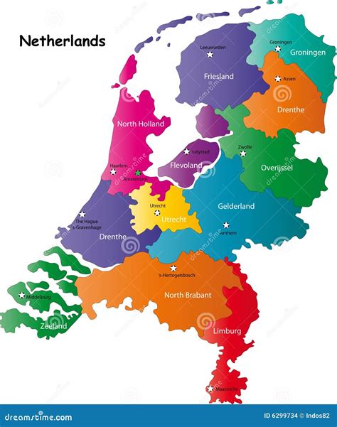 Detailed Map Netherlands