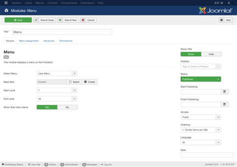 Image result for Joomla Menu Module
