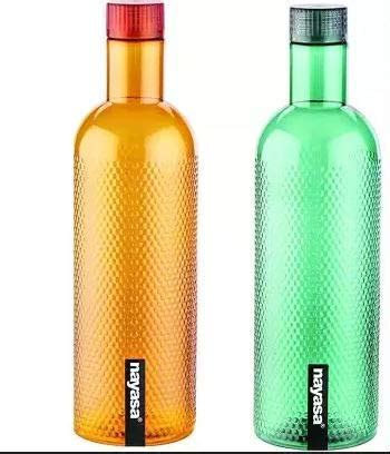 Nayasa Plastic Water Bottle, 1000ml, Pack of 2, Grey : Amazon.in: Home ...