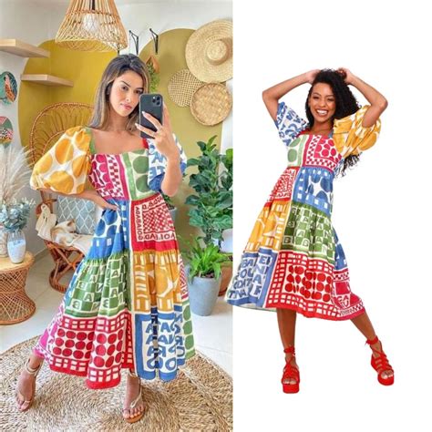 Sansa Printed Midi Dress – TrenBee