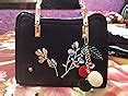 Mark and Keith Floral Embroidery Handbag with Golden Grace Handle and ...