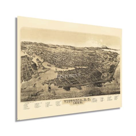 Buy HISTORIX Vintage 1889 Victoria BC Canada - 18x24 Inch Vintage ...
