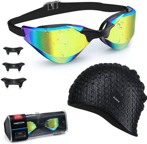 SLOVIC Swimming Goggles and Silicone Cap Combo Swimming Kit - Price History