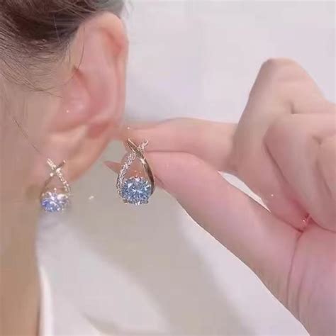 Cross Bling Minimal Earrings