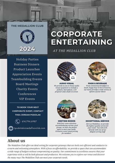 The Medallion Club offers an ideal setting for corporate getaways that ...